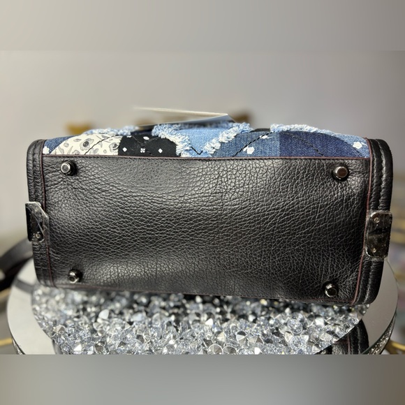 Coach 2016 Swagger 27 in Canyon Quilt Denim Satchel NWT - Picture 13 of 17